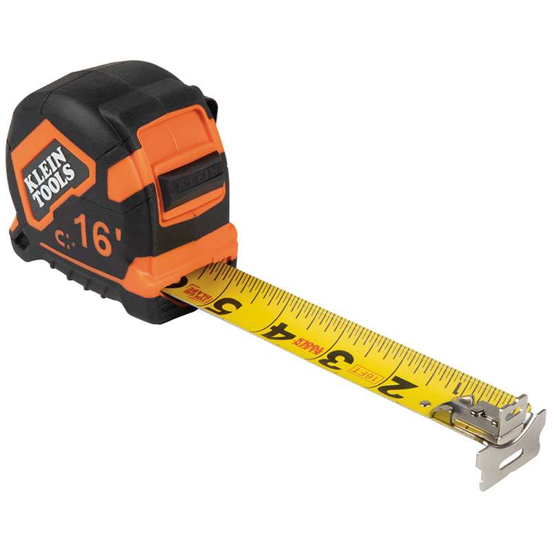Tape Measure, 16 Foot, Magnetic Double-Hook
